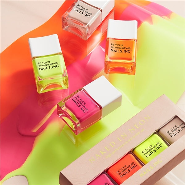 Naked In Neon 4-Piece Nail Polish Set