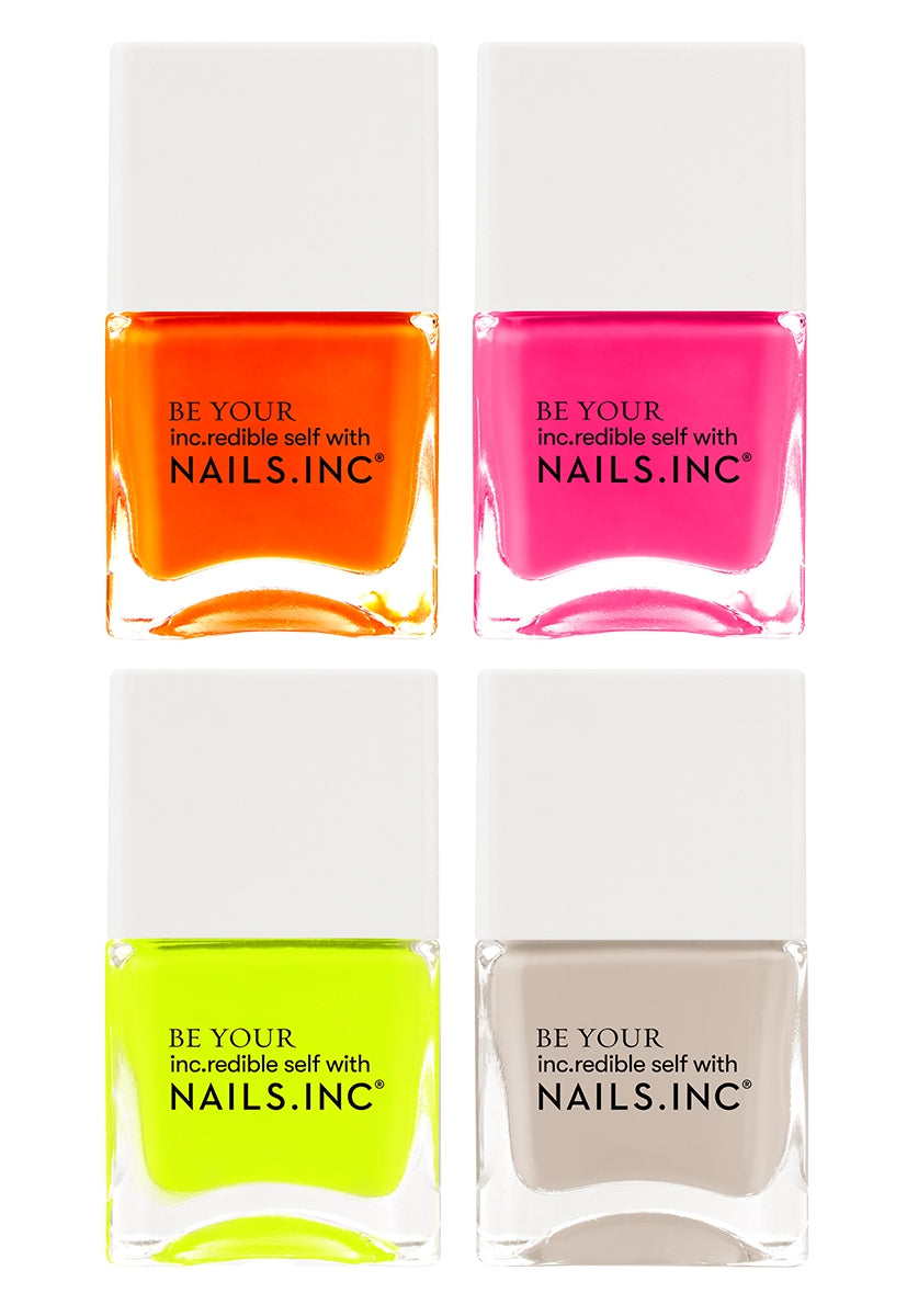 Naked In Neon 4-Piece Nail Polish Set