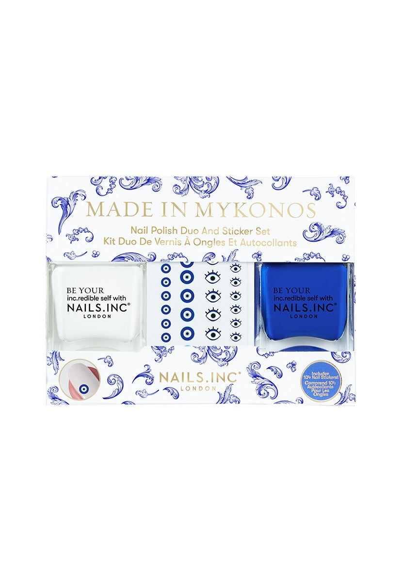 Made In Mykonos Nail Polish and Stickers Set