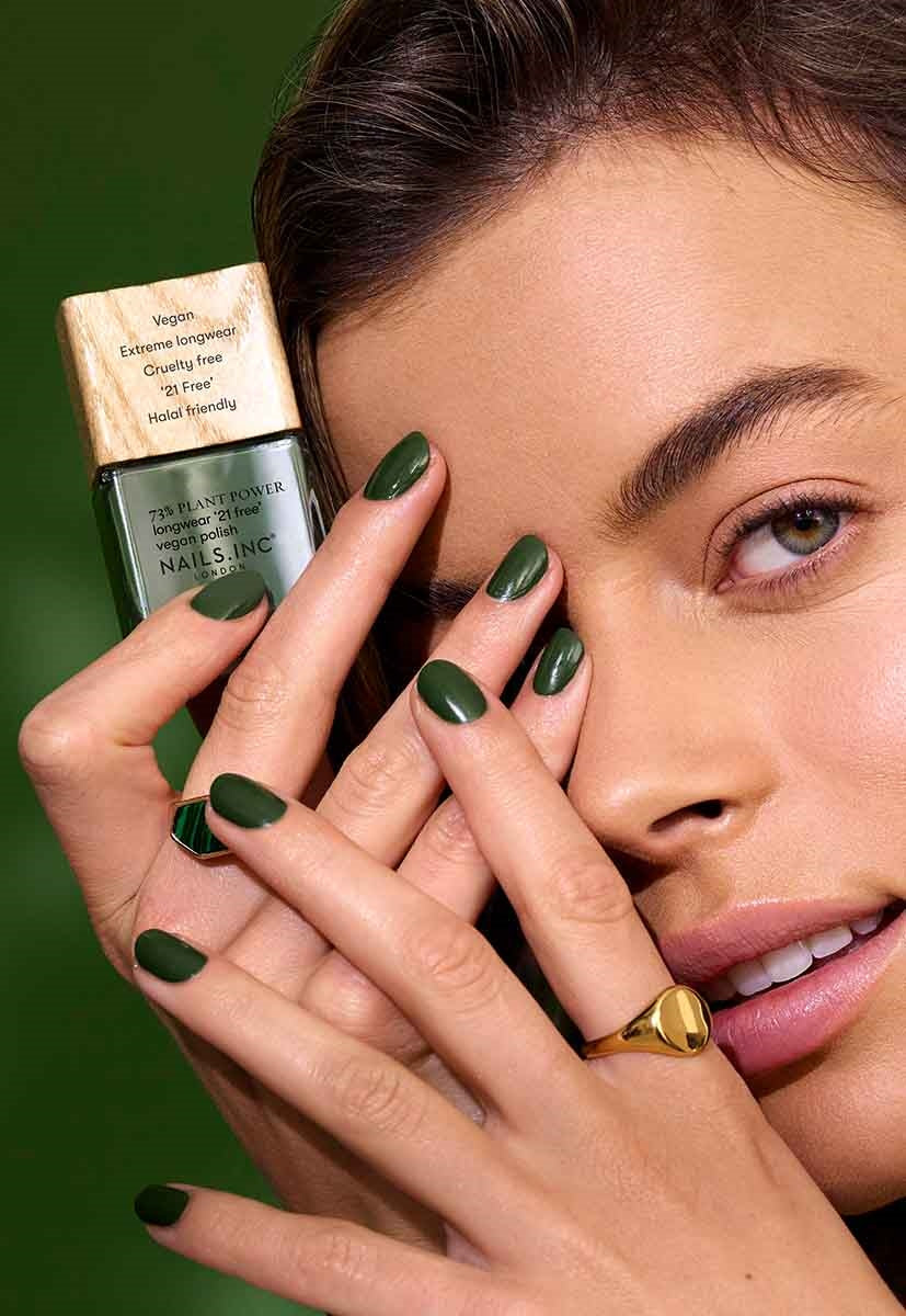 Wipe The Slate Green Plant Power Vegan Nail Polish