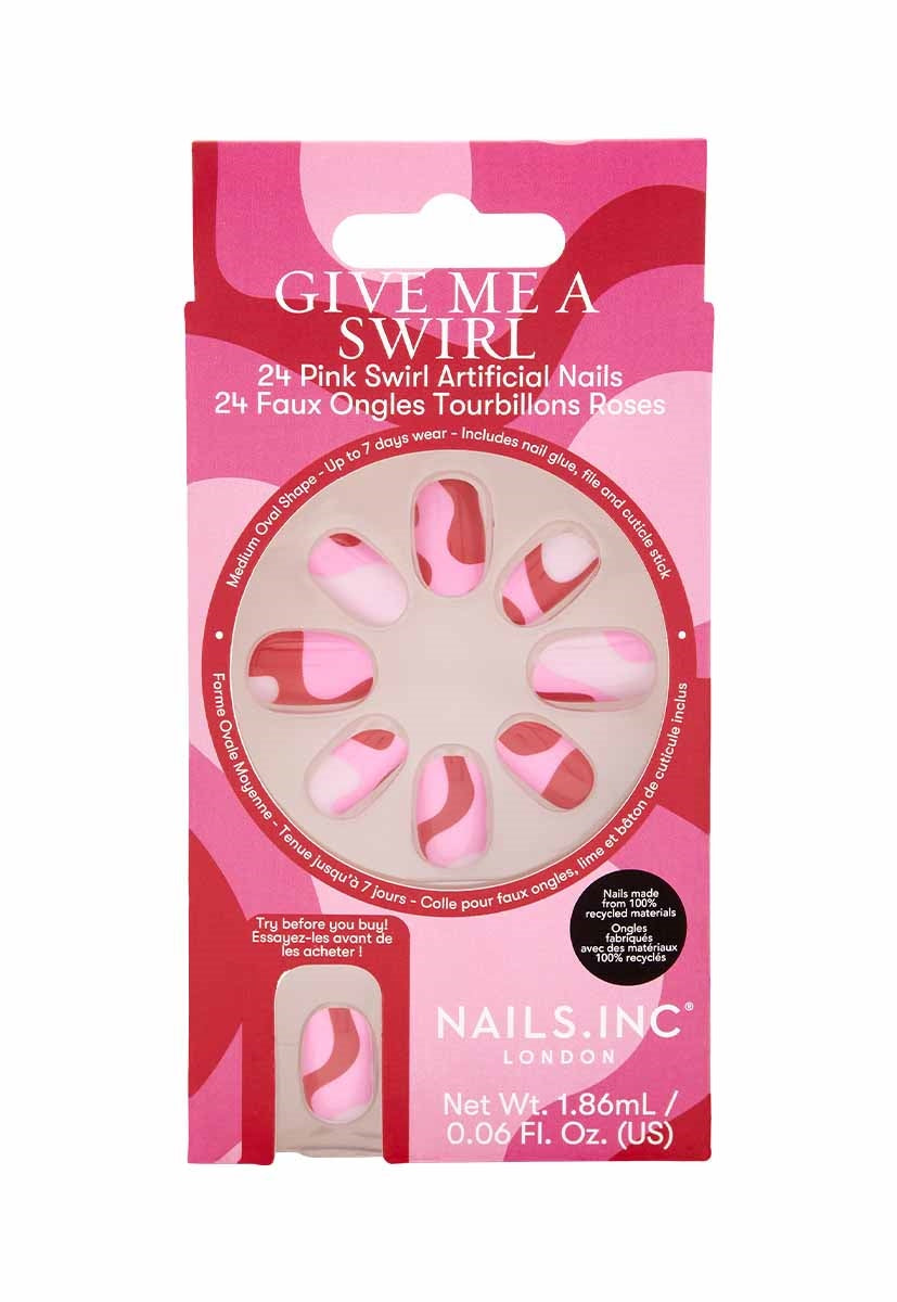 Give Me A Swirl Artificial Nails