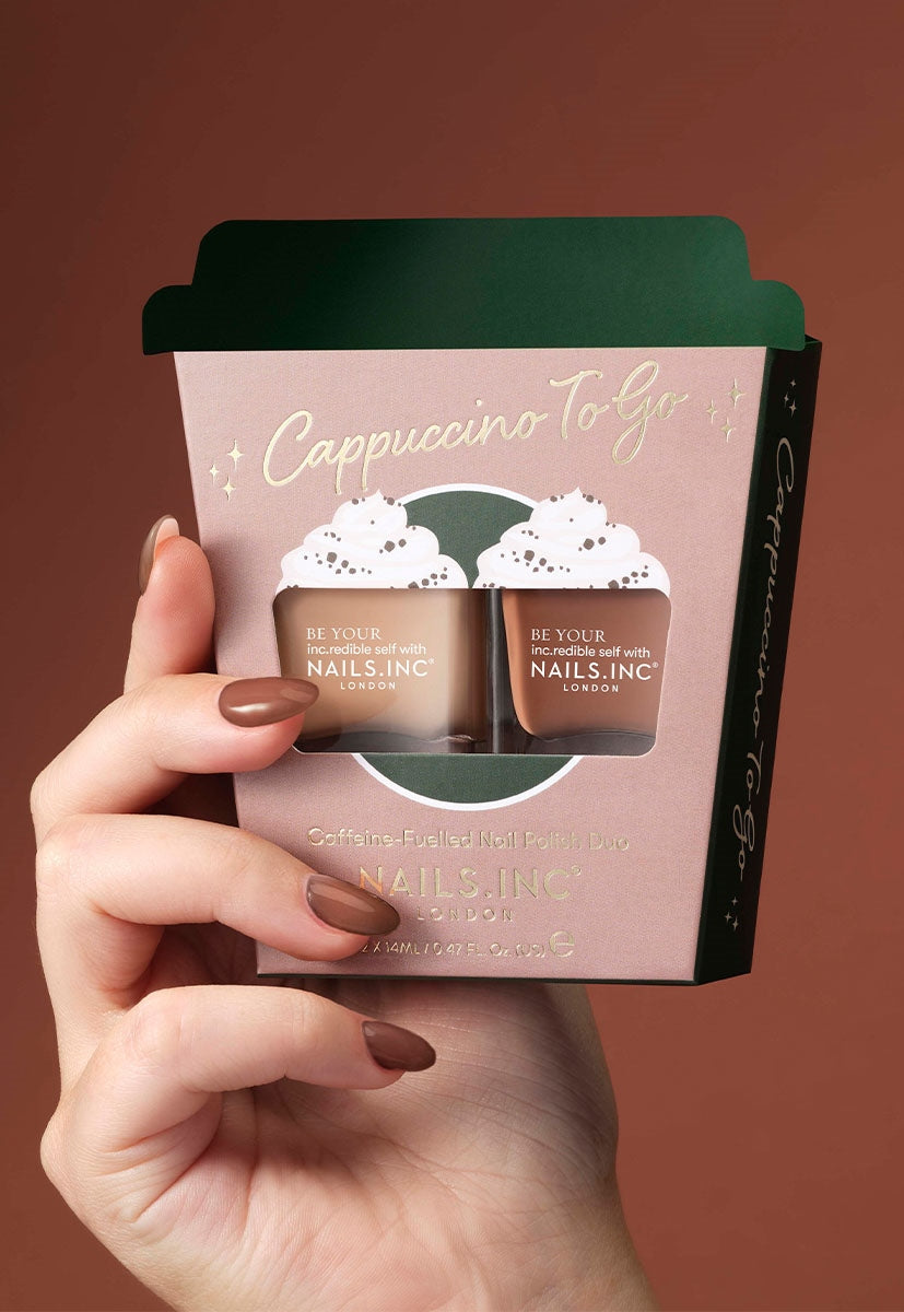 Cappuccino To Go Nail Polish Duo