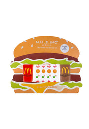 Nails.INC X McDonald's Burger Mini Nail Polish and Sticker Duo
