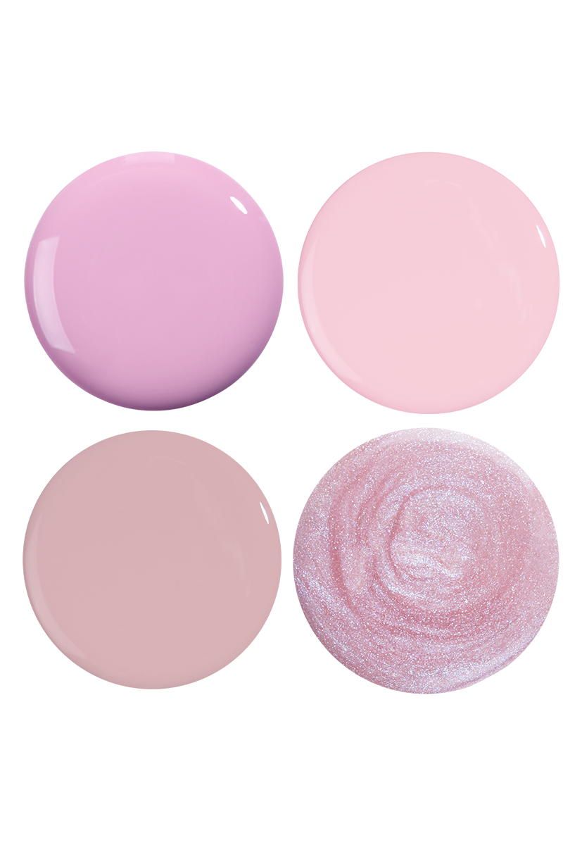 Powdered Pink 4-Piece Quick Drying Nail Polish Set