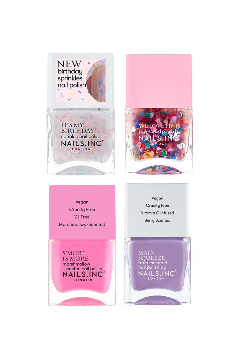 Sprinkled With Pink 4-Piece Nail Polish Set