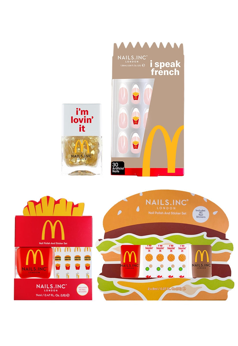 The Complete Nails.INC x McDonald’s 4-Piece Collection