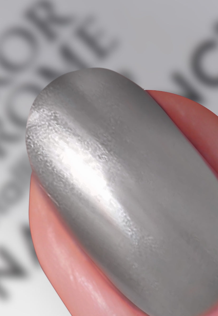 Silver Served Mirror Chrome Nail Polish