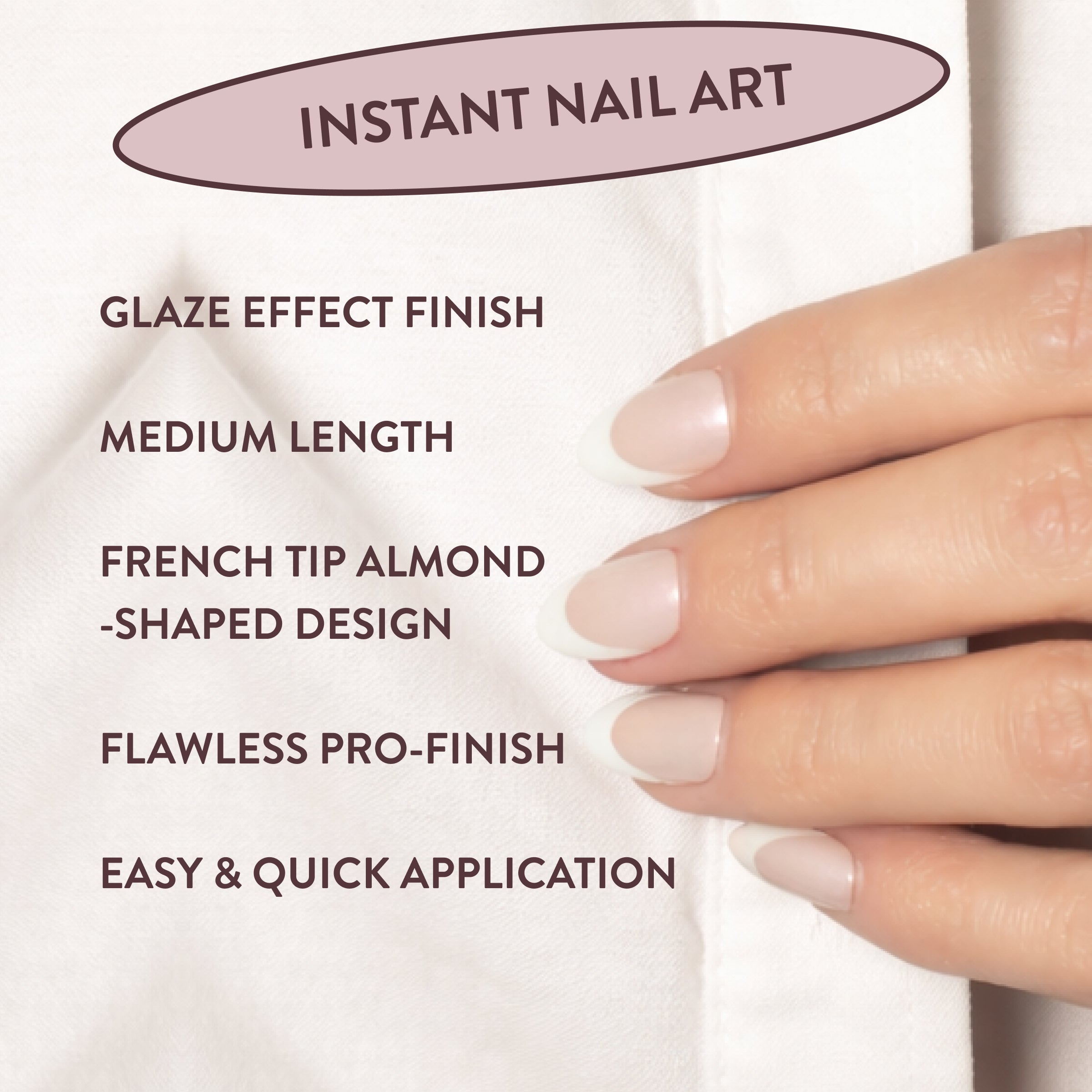 All Out Olivia Glaze French Tip Press-On Nails