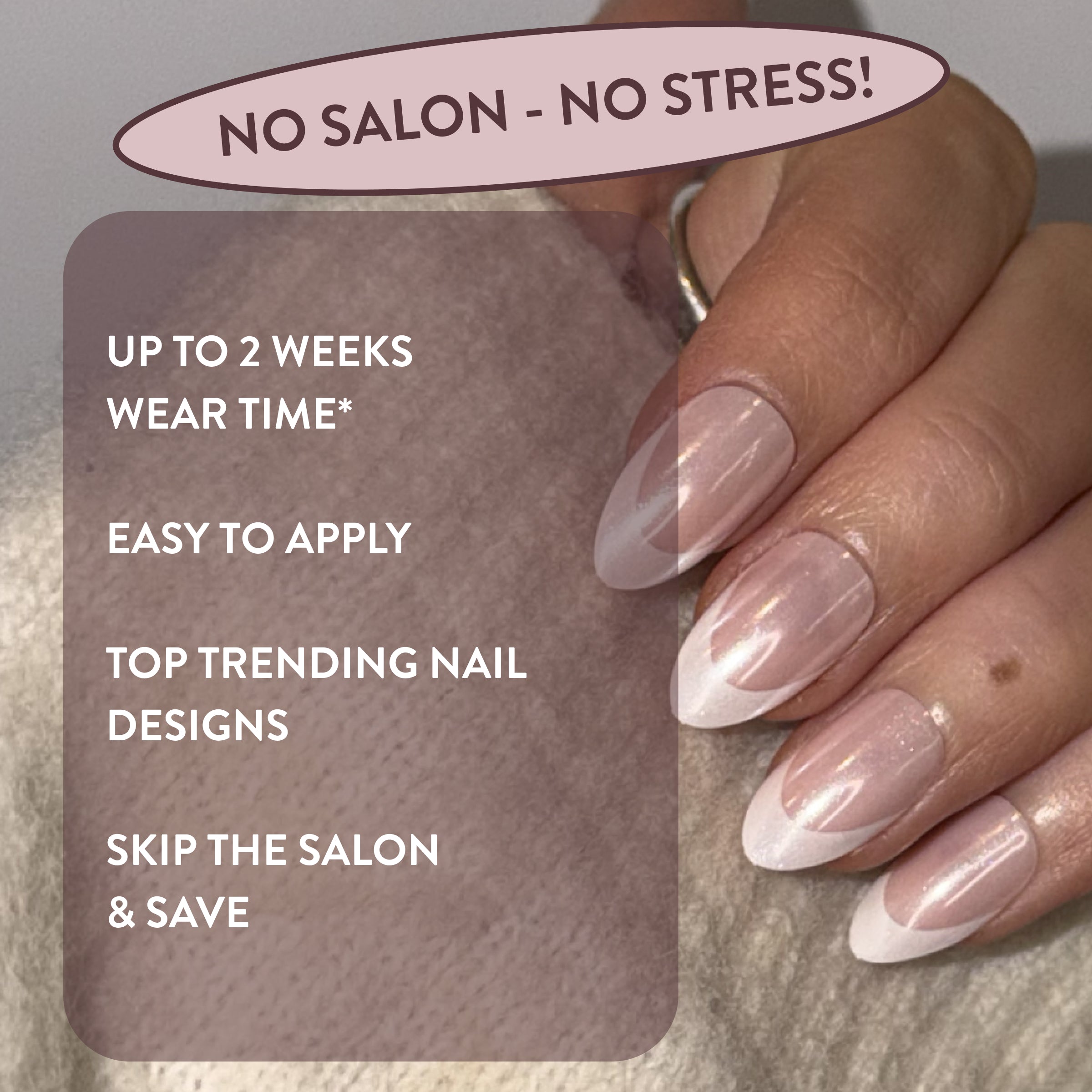 All Out Olivia Glaze French Tip Press-On Nails