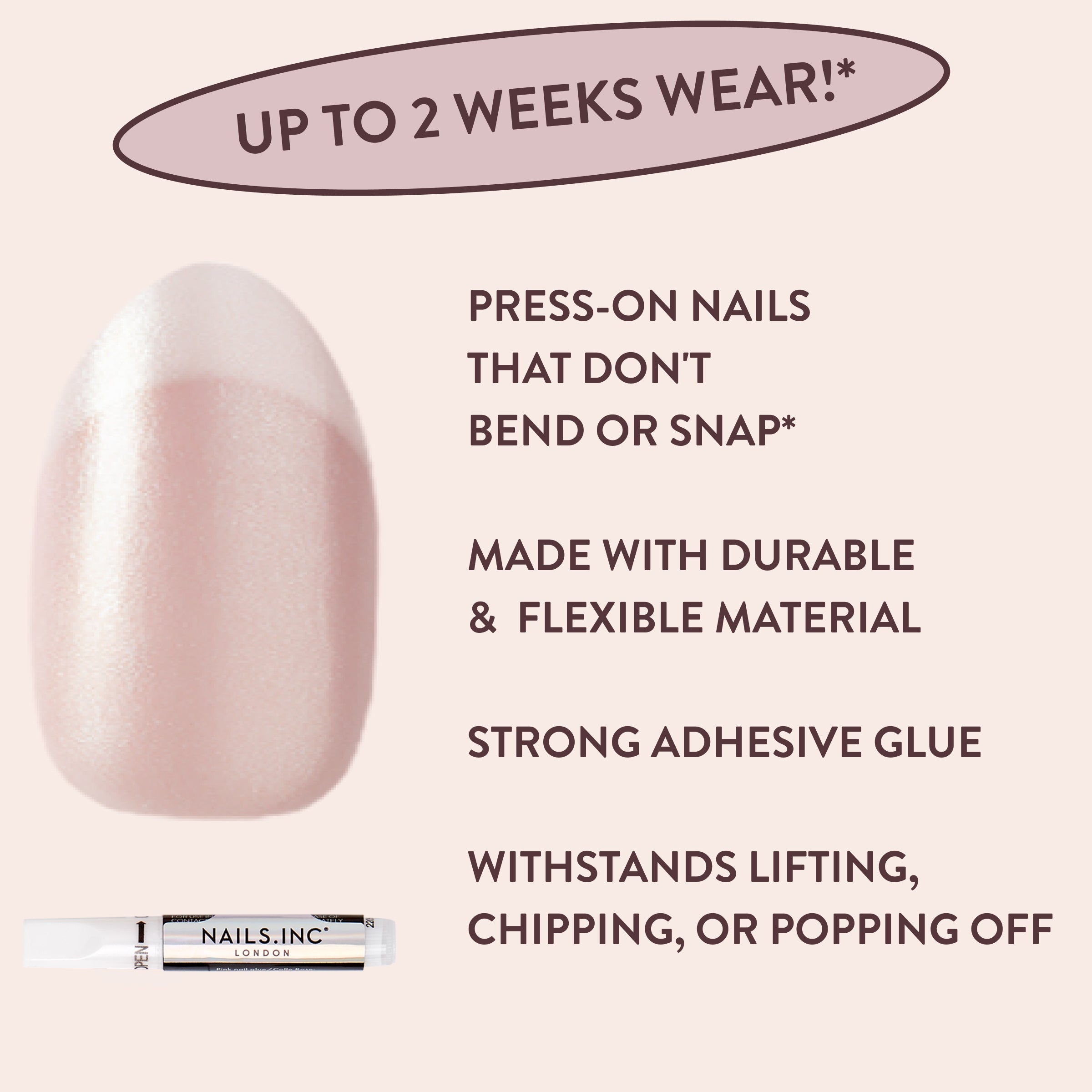 All Out Olivia Glaze French Tip Press-On Nails