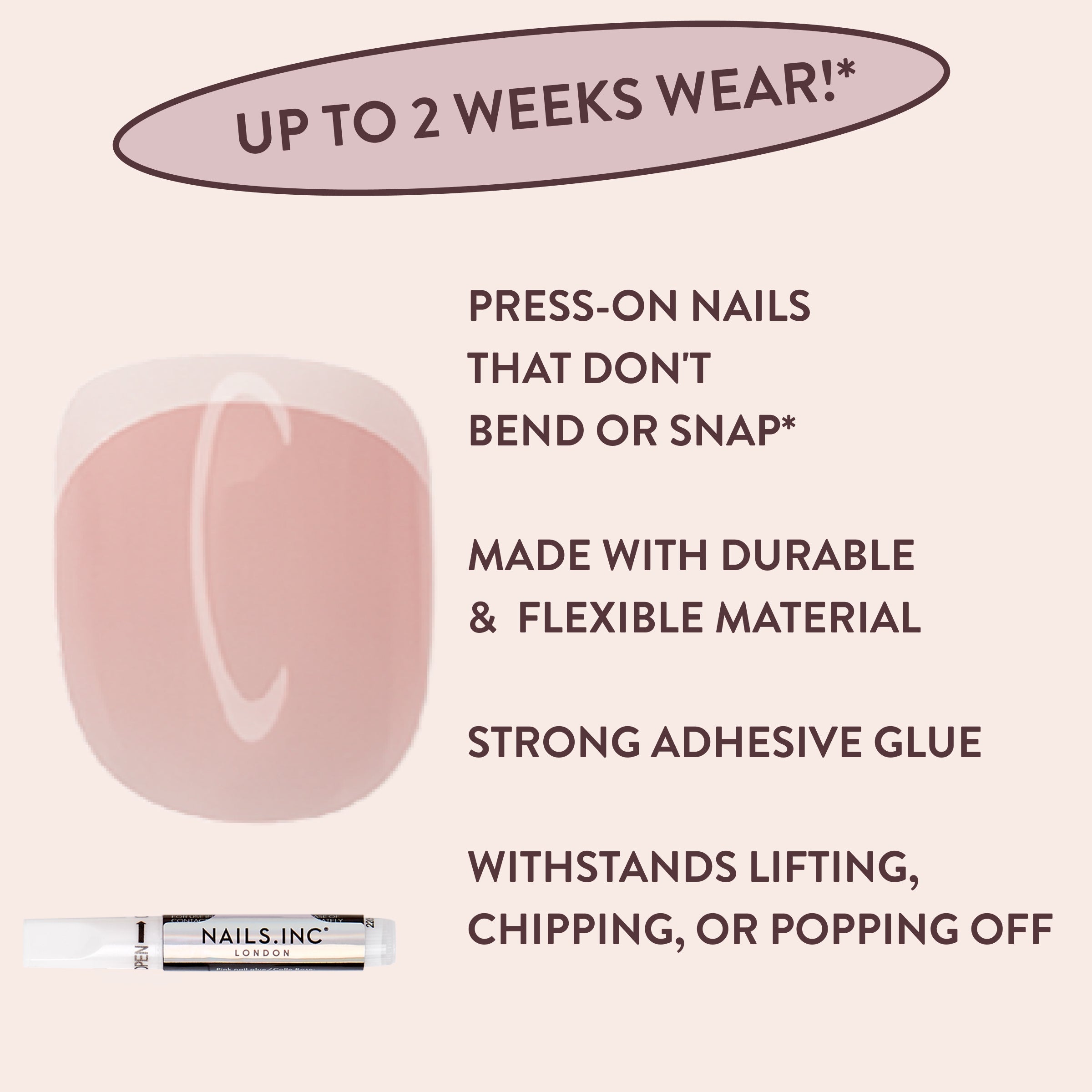 Classic Kim Square French Tip Press-On Nails US