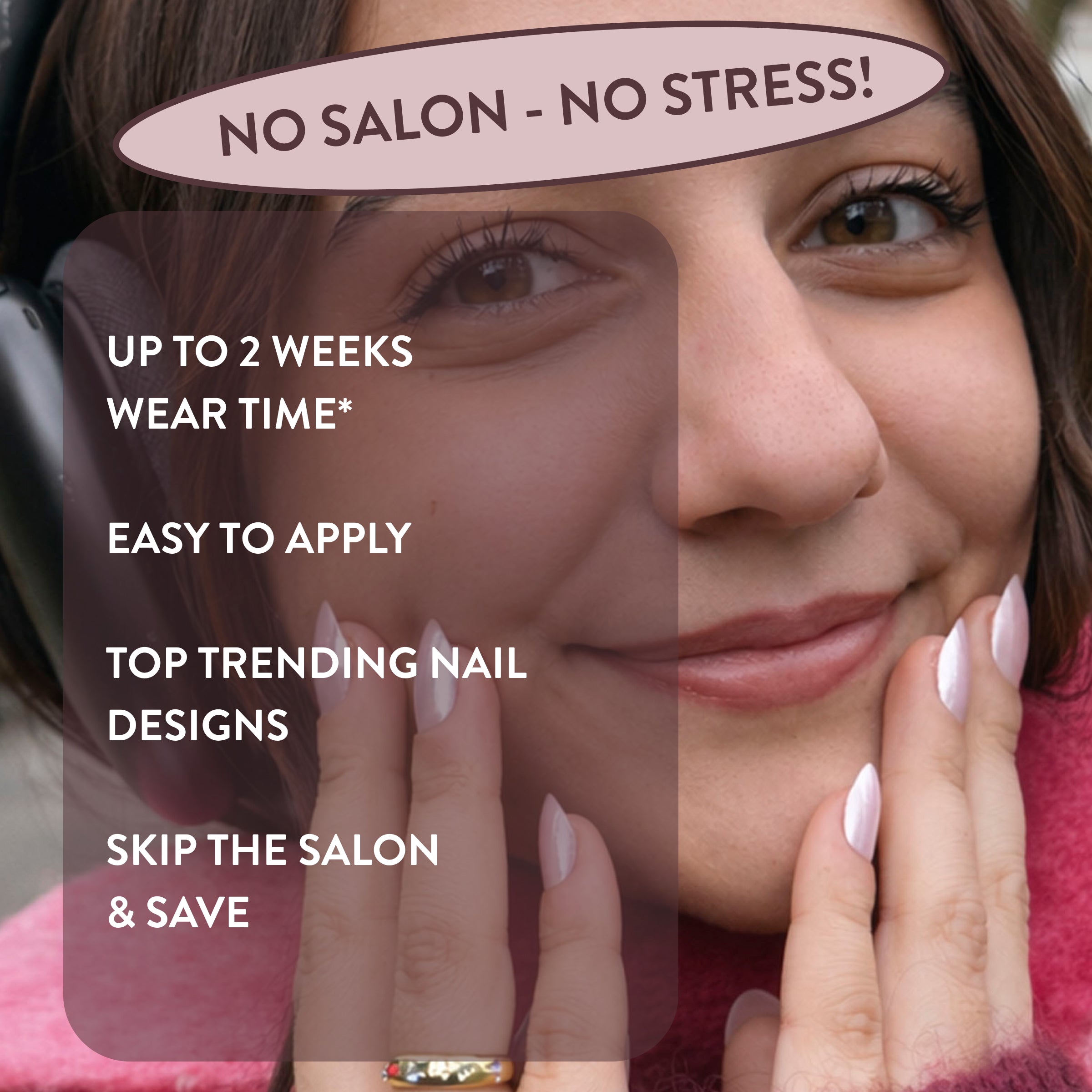 Just Like Hailey Pink Glaze Chrome Press-On Nails US