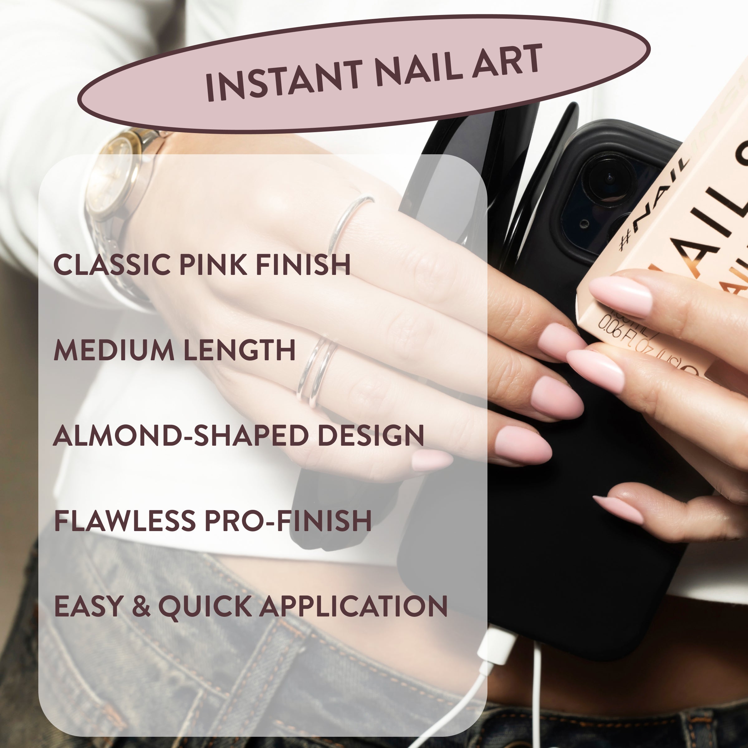 Totally Taylor Classic Pink Press-On Nails