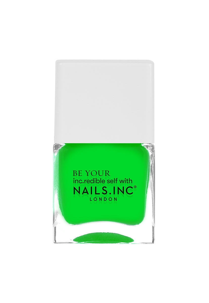 Golden Square Neon Nail Polish