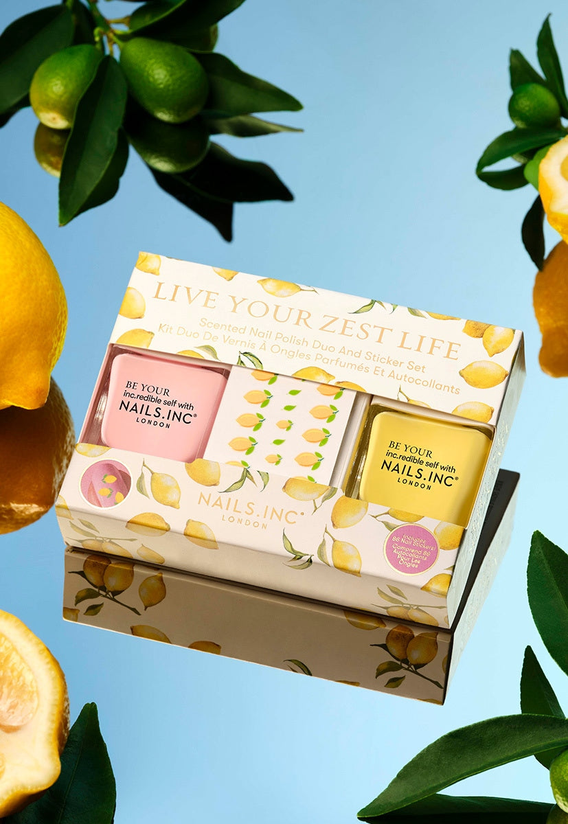 Live Your Zest Life Nail Polish and Top Coat Set