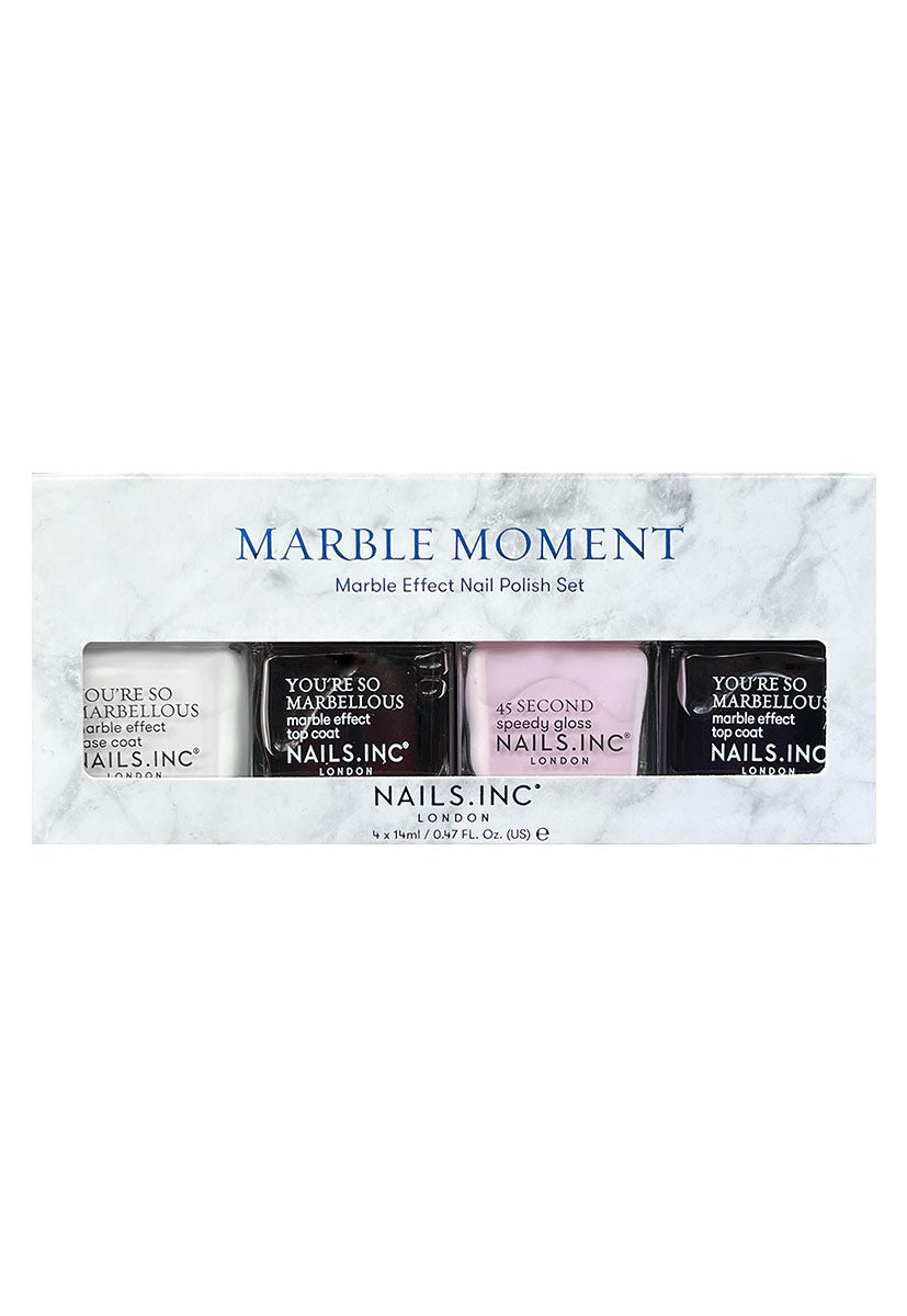 Marble Moment 4 Piece Nail Polish Set
