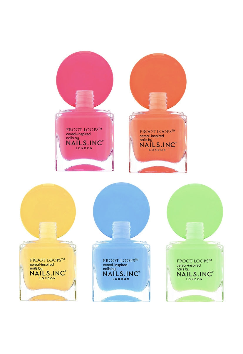 The Complete Nails.INC x Froot Loops™ 5-Piece Nail Polish Set