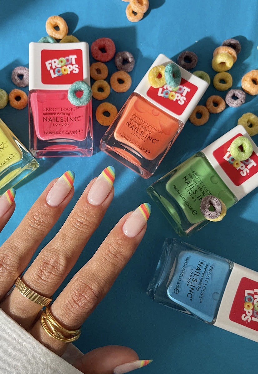 【日本未入荷1点のみ】Nailsinc ネイルズインク FROOT LOOPS The Complete Nails.INC x Froot Loops™ 5-Piece Nail Polish Set