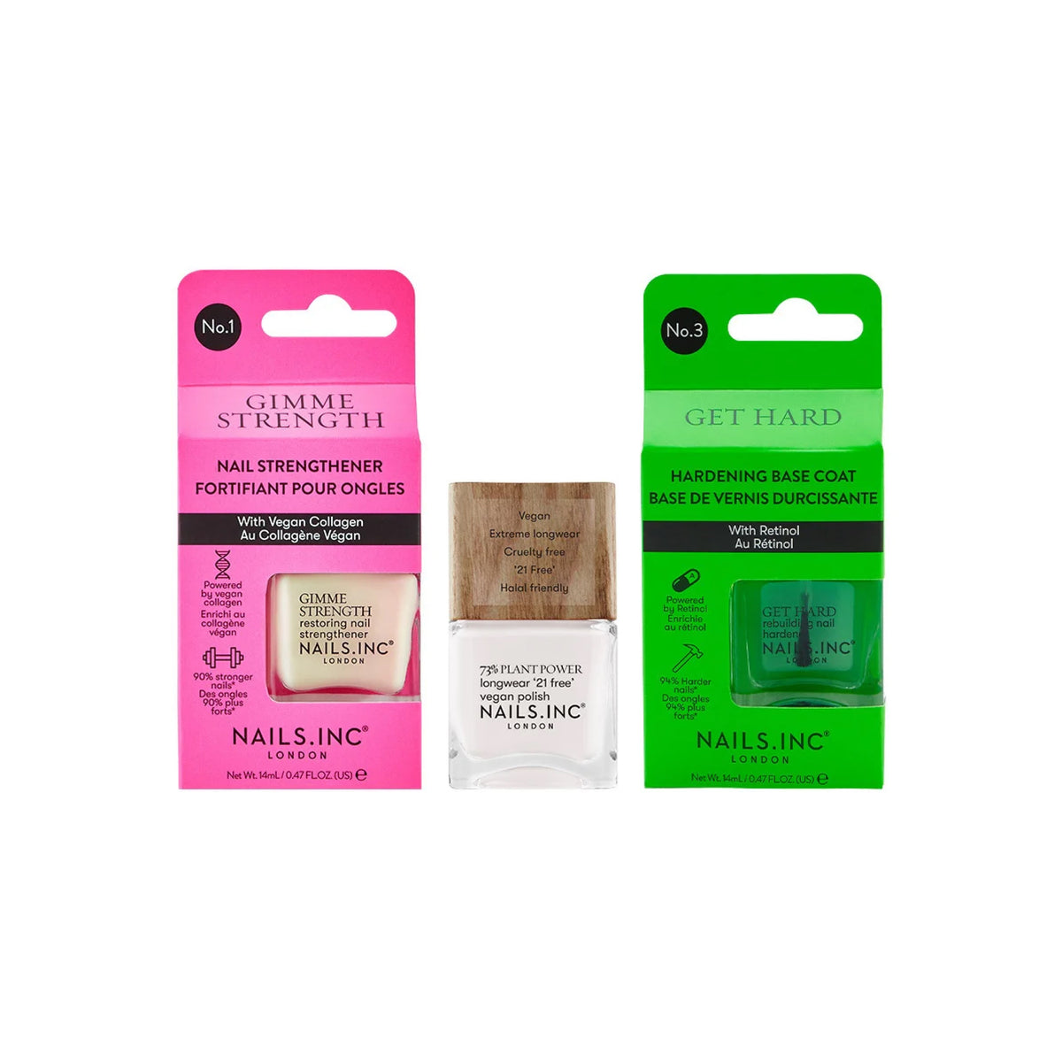 Hello Strong Nails 3 Piece Nail Set
