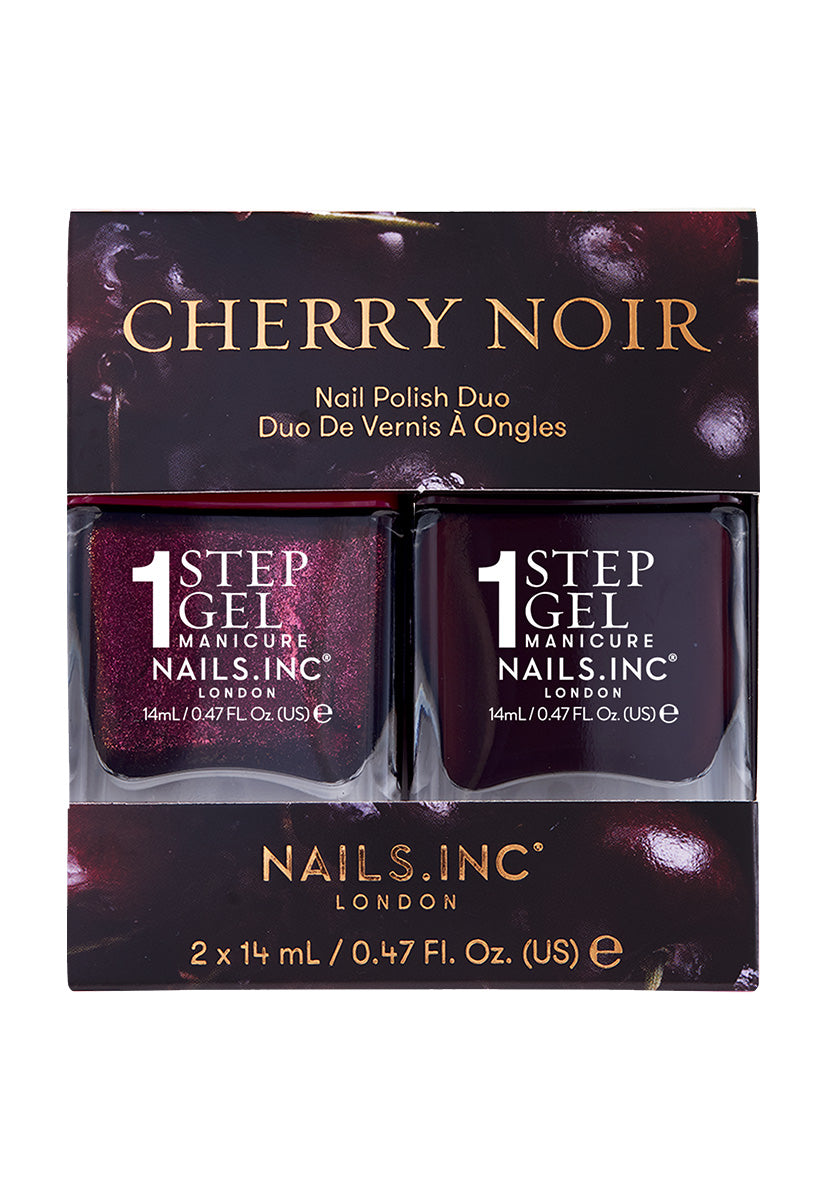 Cherry Noir Nail Polish Duo