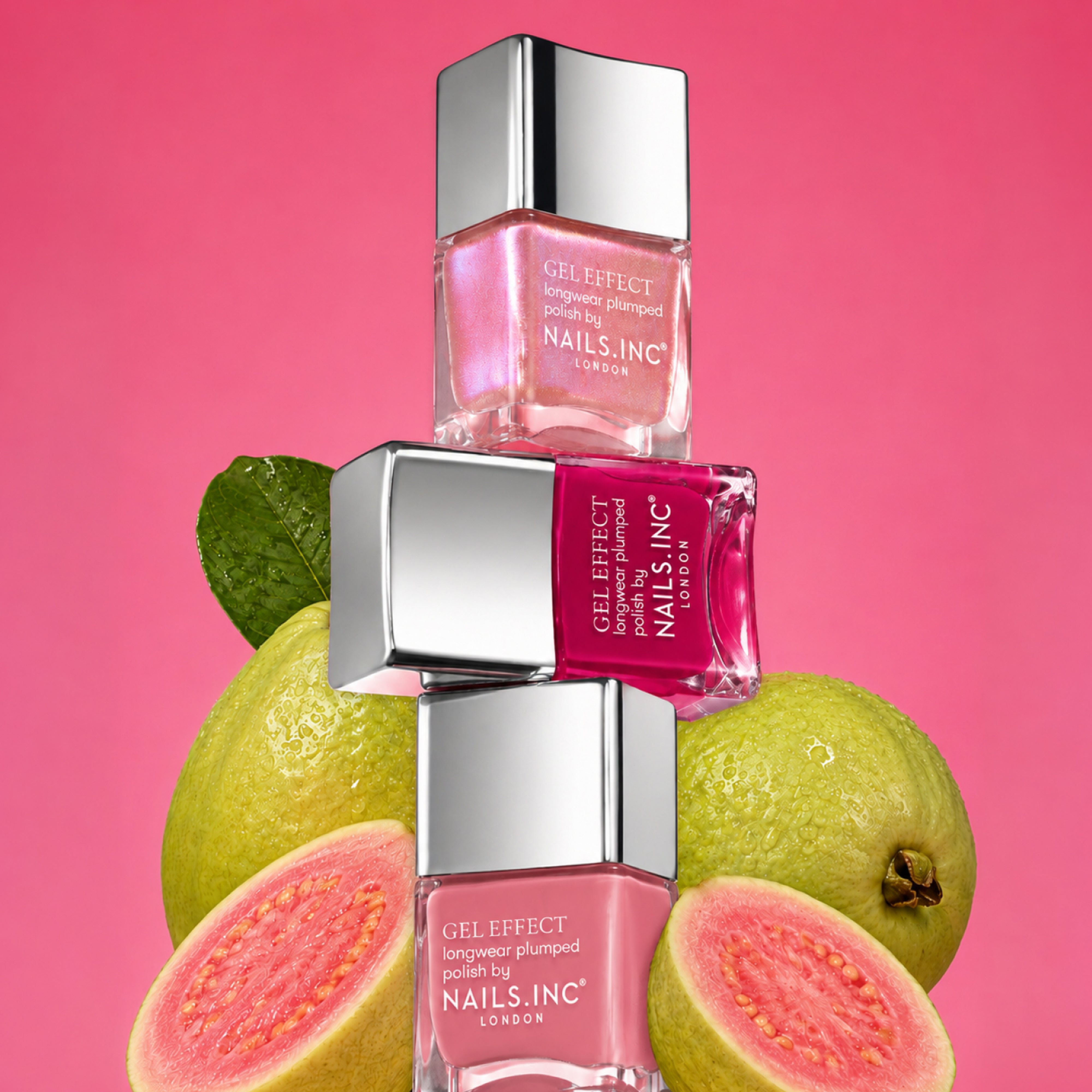 Guava Glow 6-Piece Gel Effect Nail Polish Set