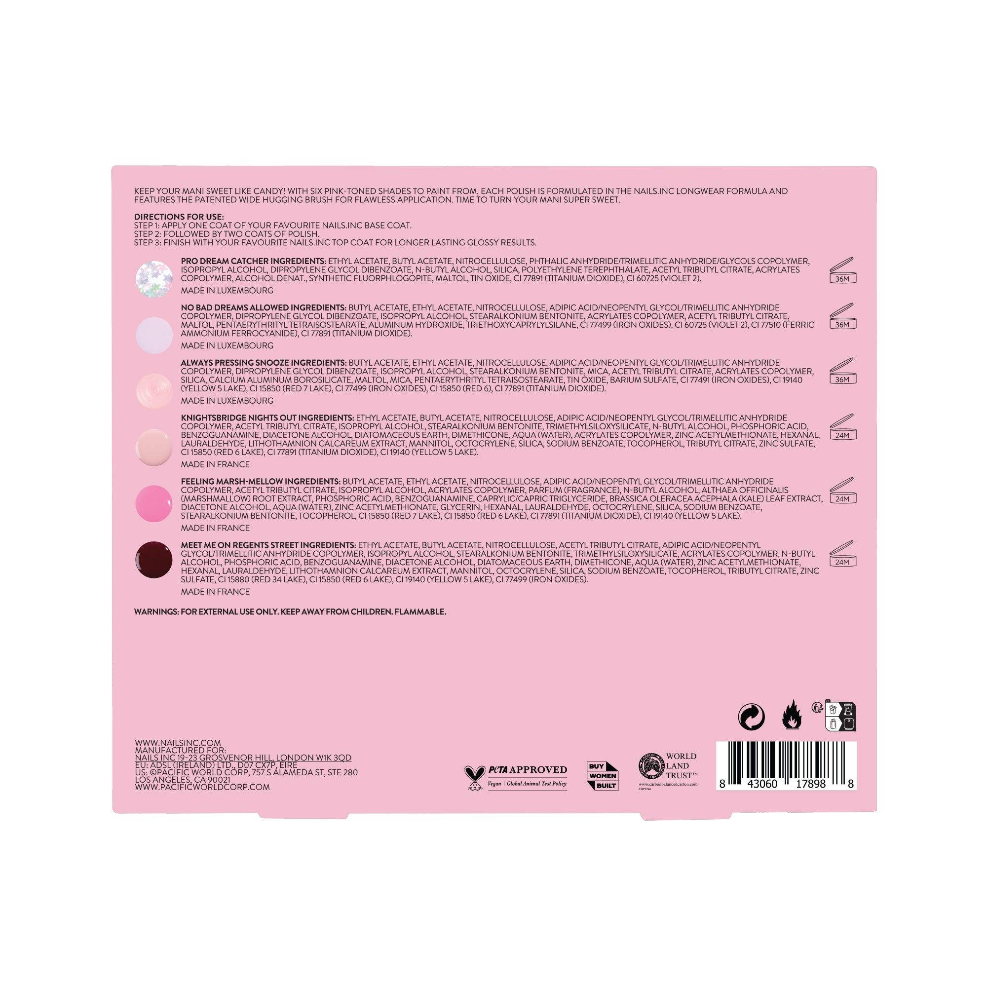 Candy Kisses 6-Piece Nail Polish Set