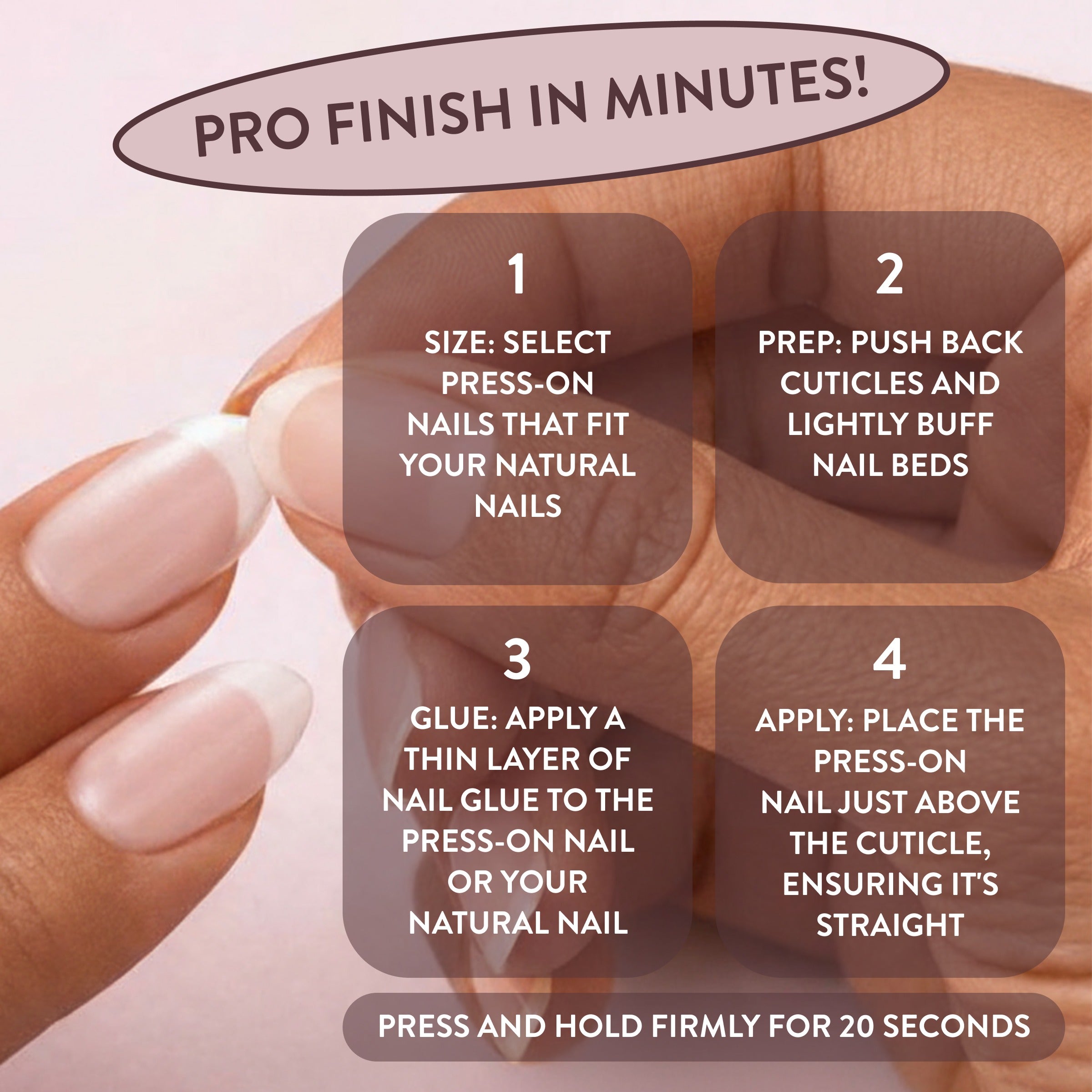 All Out Olivia Glaze French Tip Press-On Nails