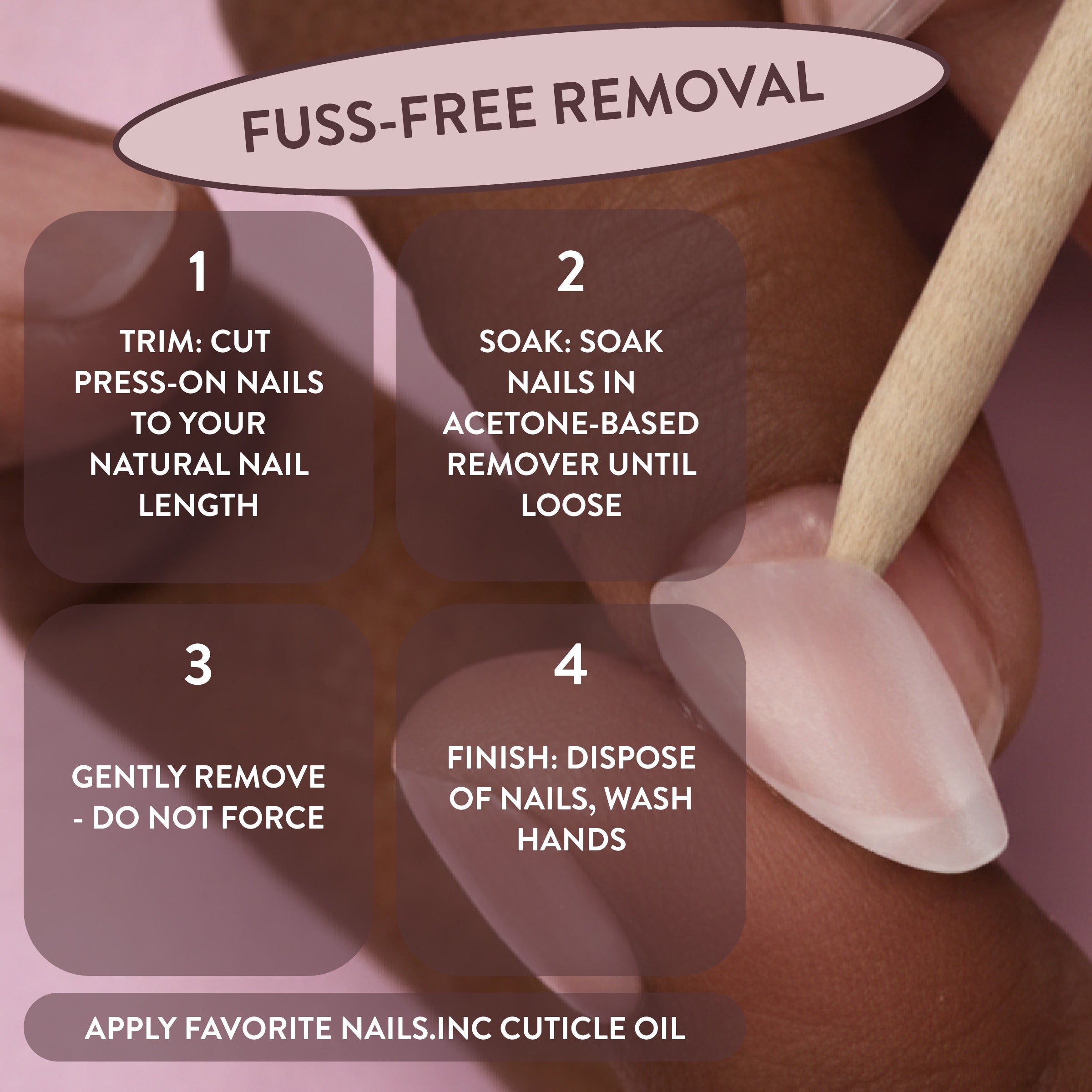 All Out Olivia Glaze French Tip Press-On Nails