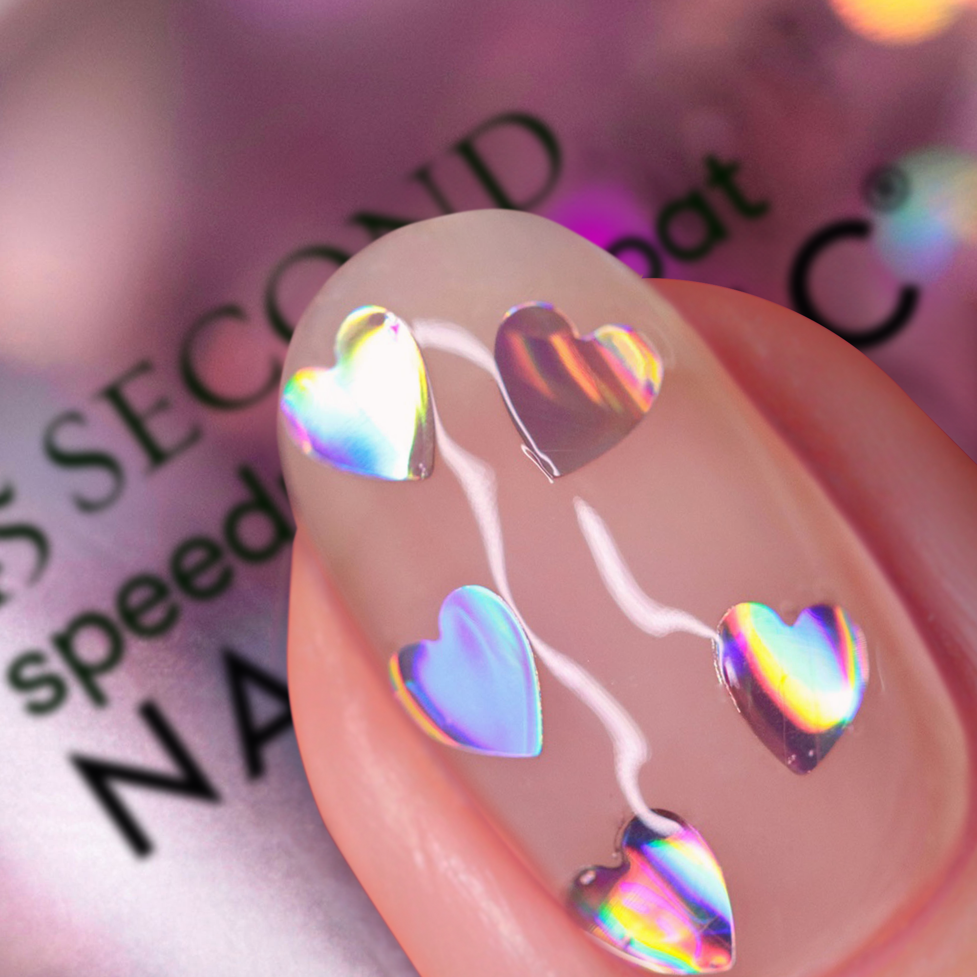 Margot Heart Topper - 45 Second Speedy Gloss Nail Polish US