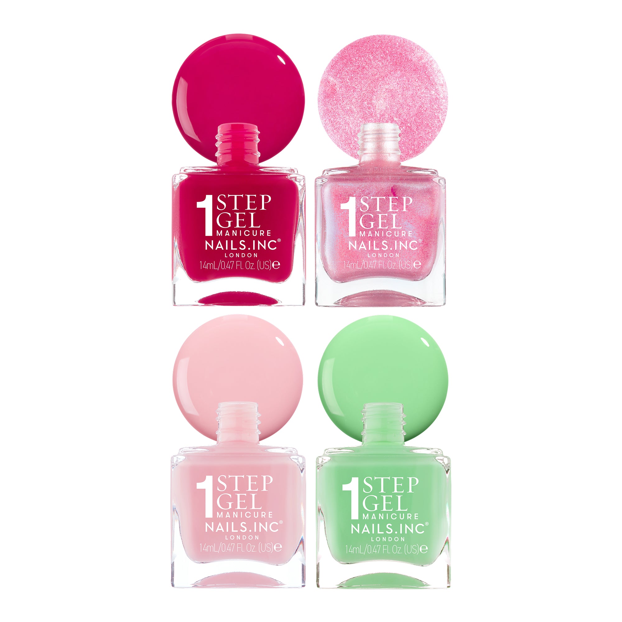 Guava Over Drama Nail Polish Quad - 1-Step Gel It's Topless