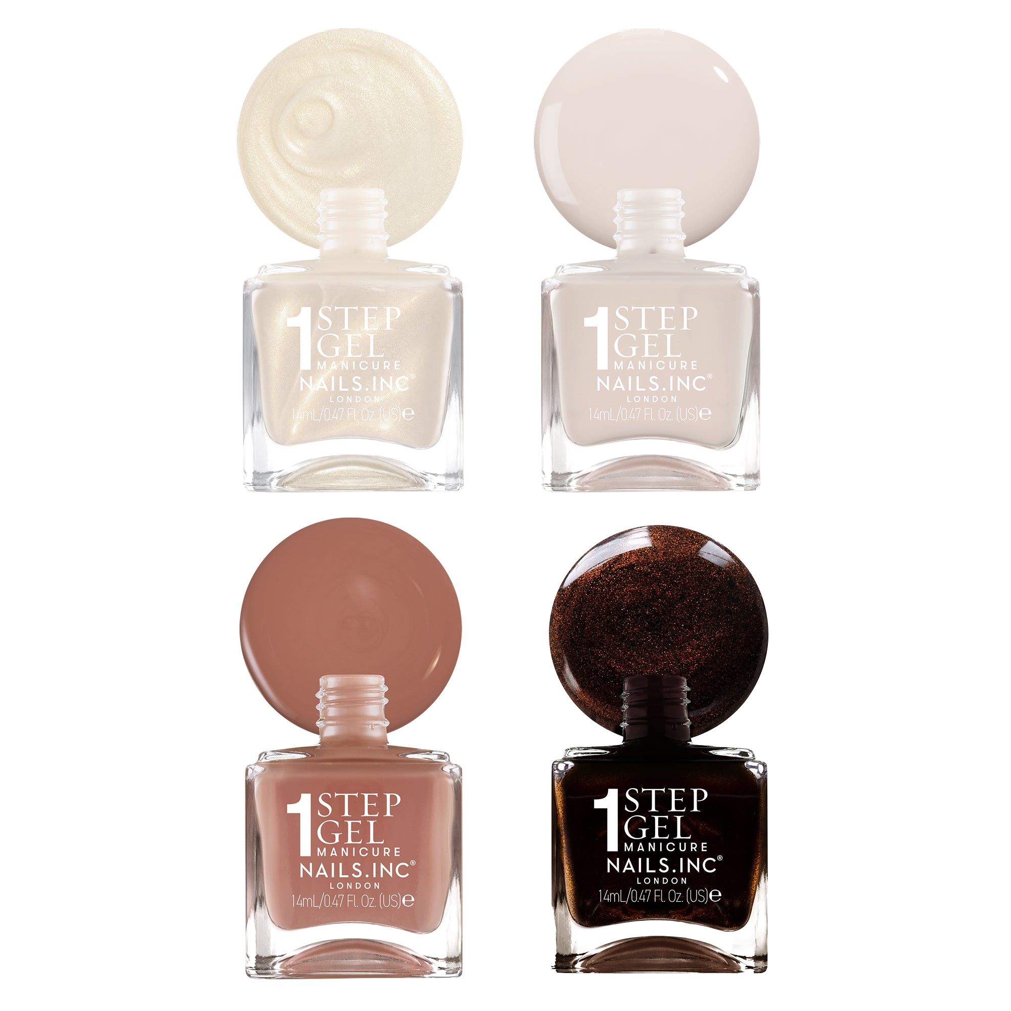 Extra Espresso Nail Polish Set - 1-Step Gel It's Topless