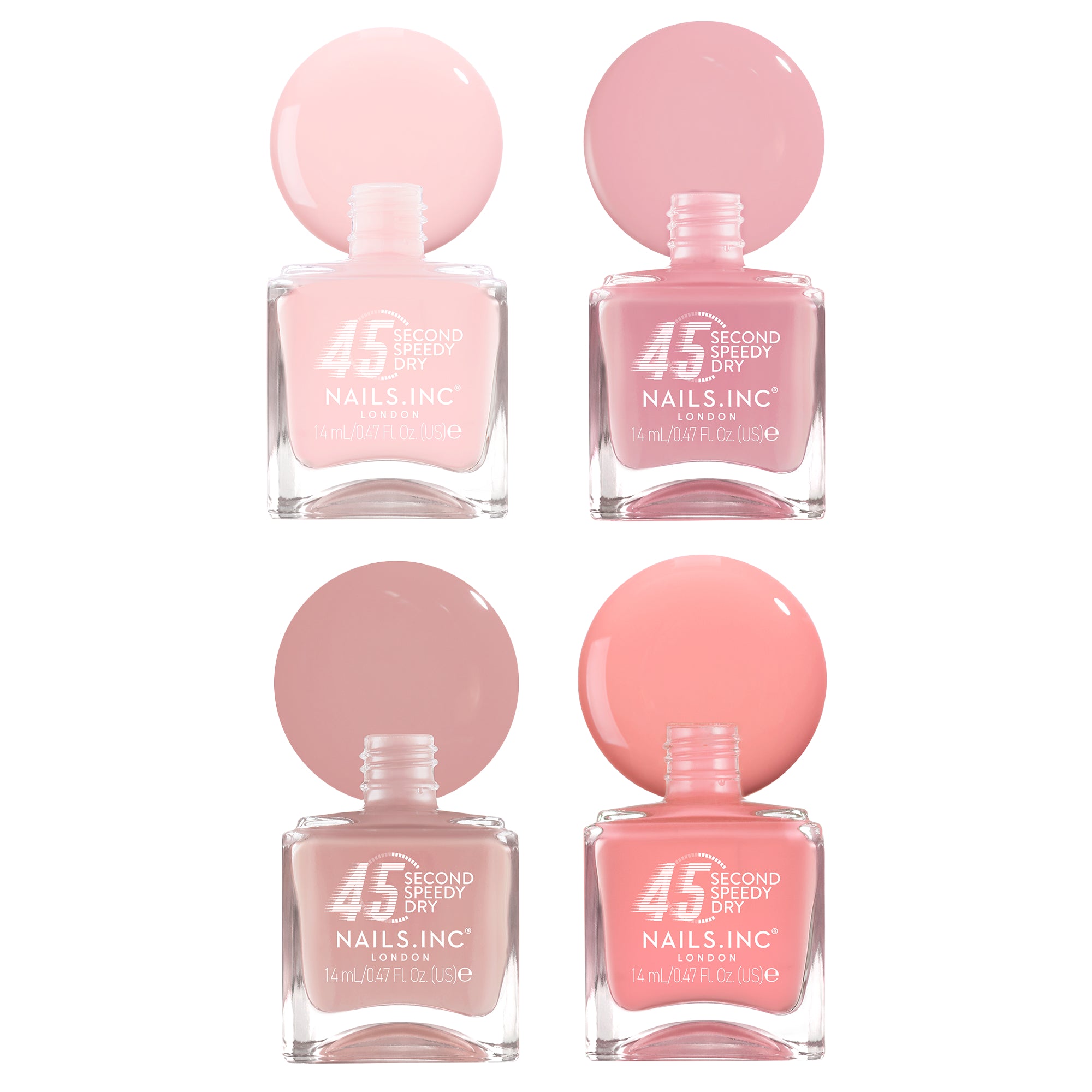 Glassy Glow Nail Polish Set - 45 Second Speedy Gloss