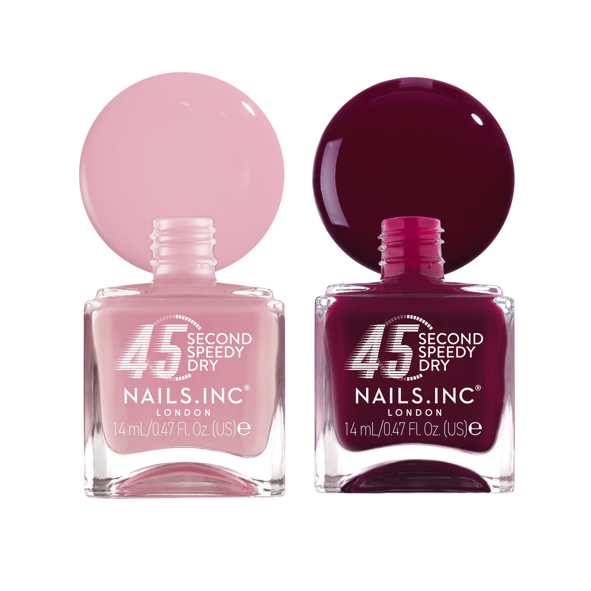 Mulberry Moment Nail Polish Duo - 45 Second Speedy Gloss