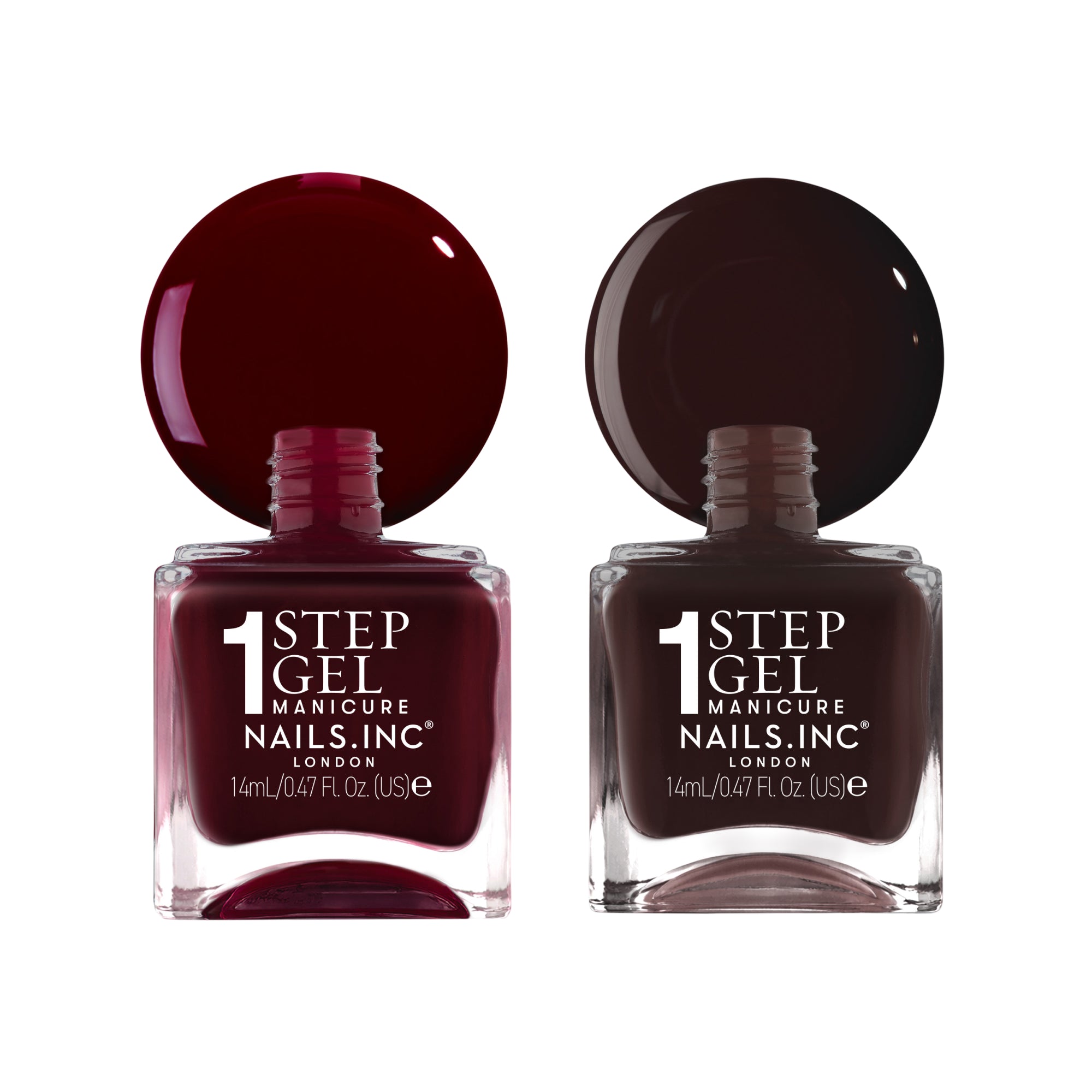 Nail Bordeaux Nail Polish Duo - 1-Step Gel It's Topless