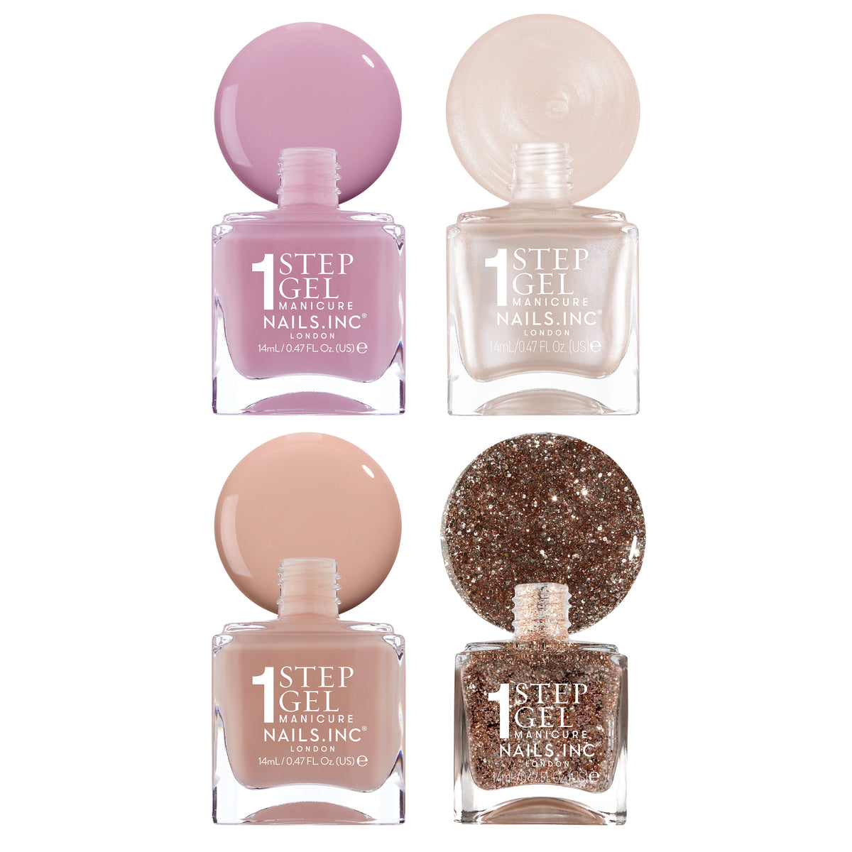 Nail Couture Nail Polish Set - 1-Step Gel It's Topless