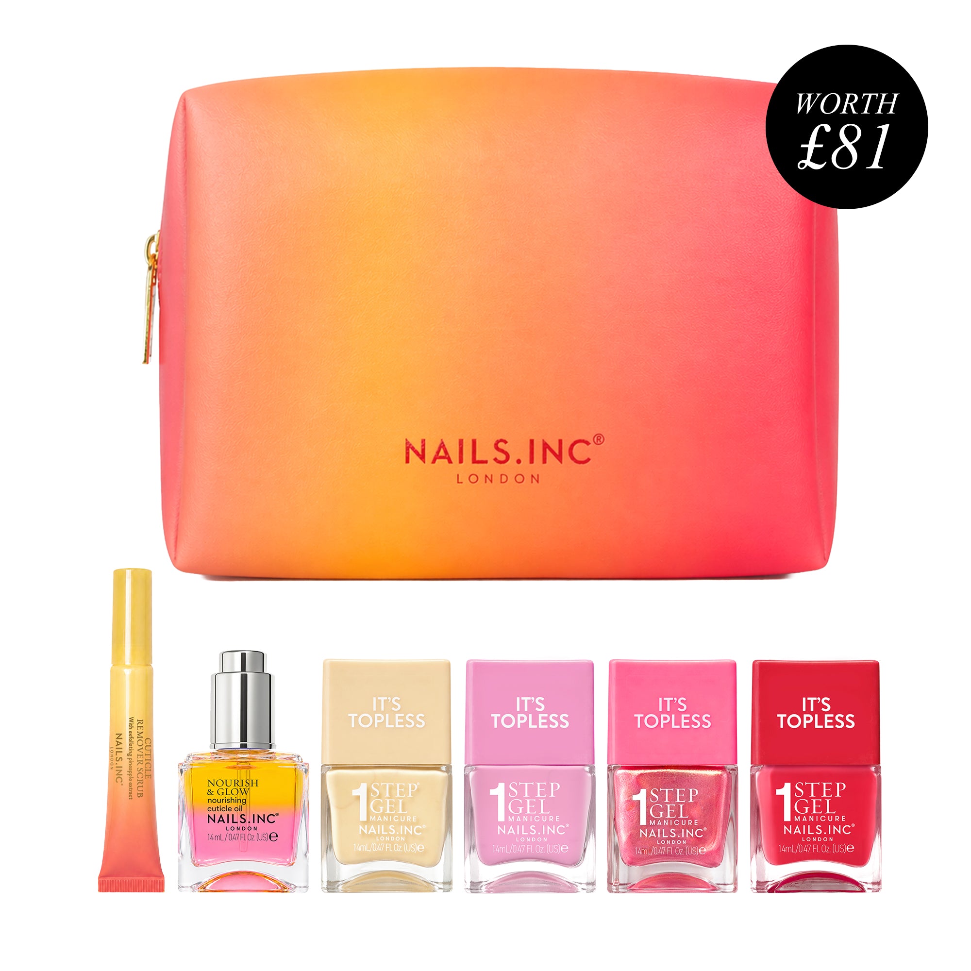 If You Like Piña Coladas 7-Piece Mani Set - 1-Step Gel It's Topless Nail Polish