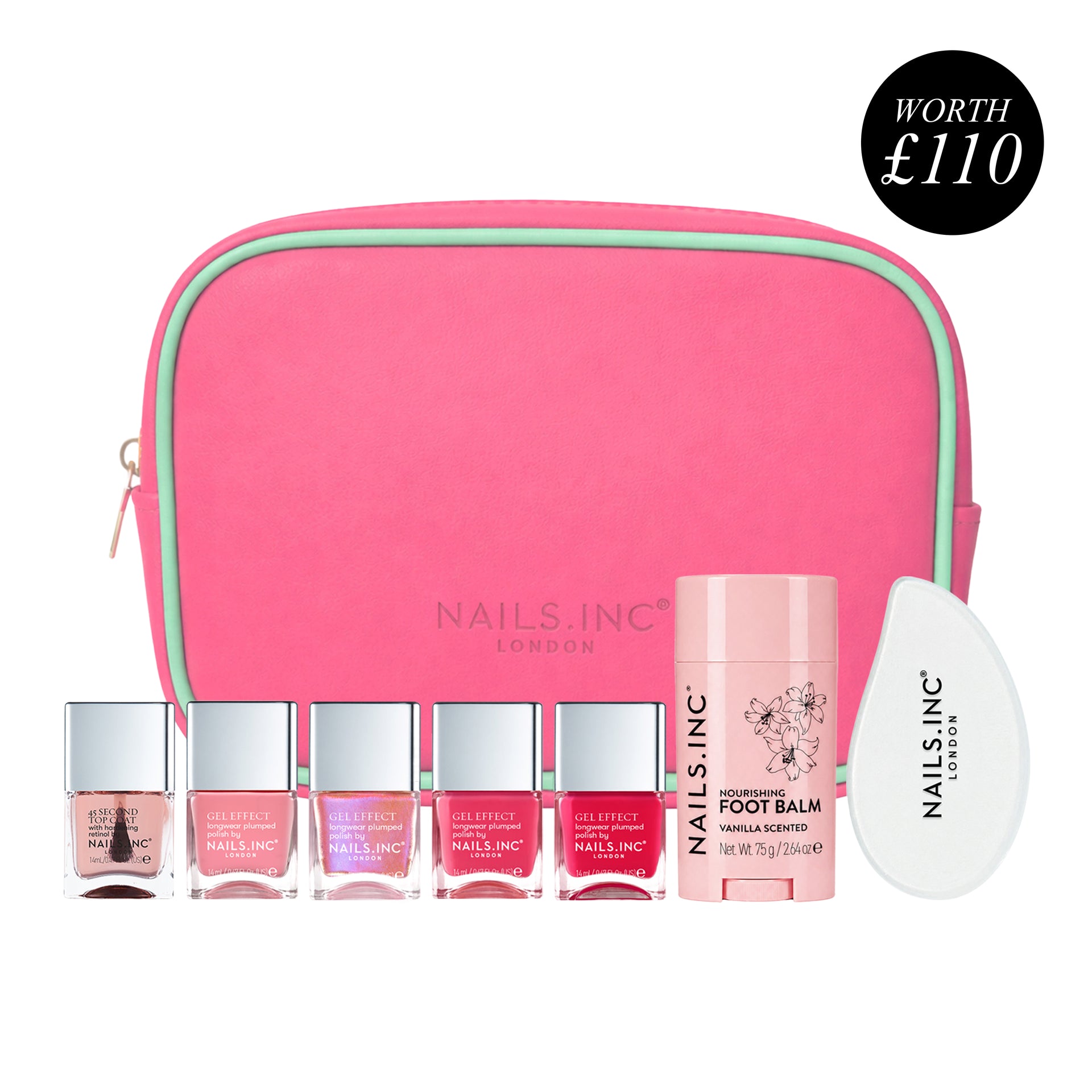 Nails Inc Guava Goddess 8-Piece Pedi Set for £35