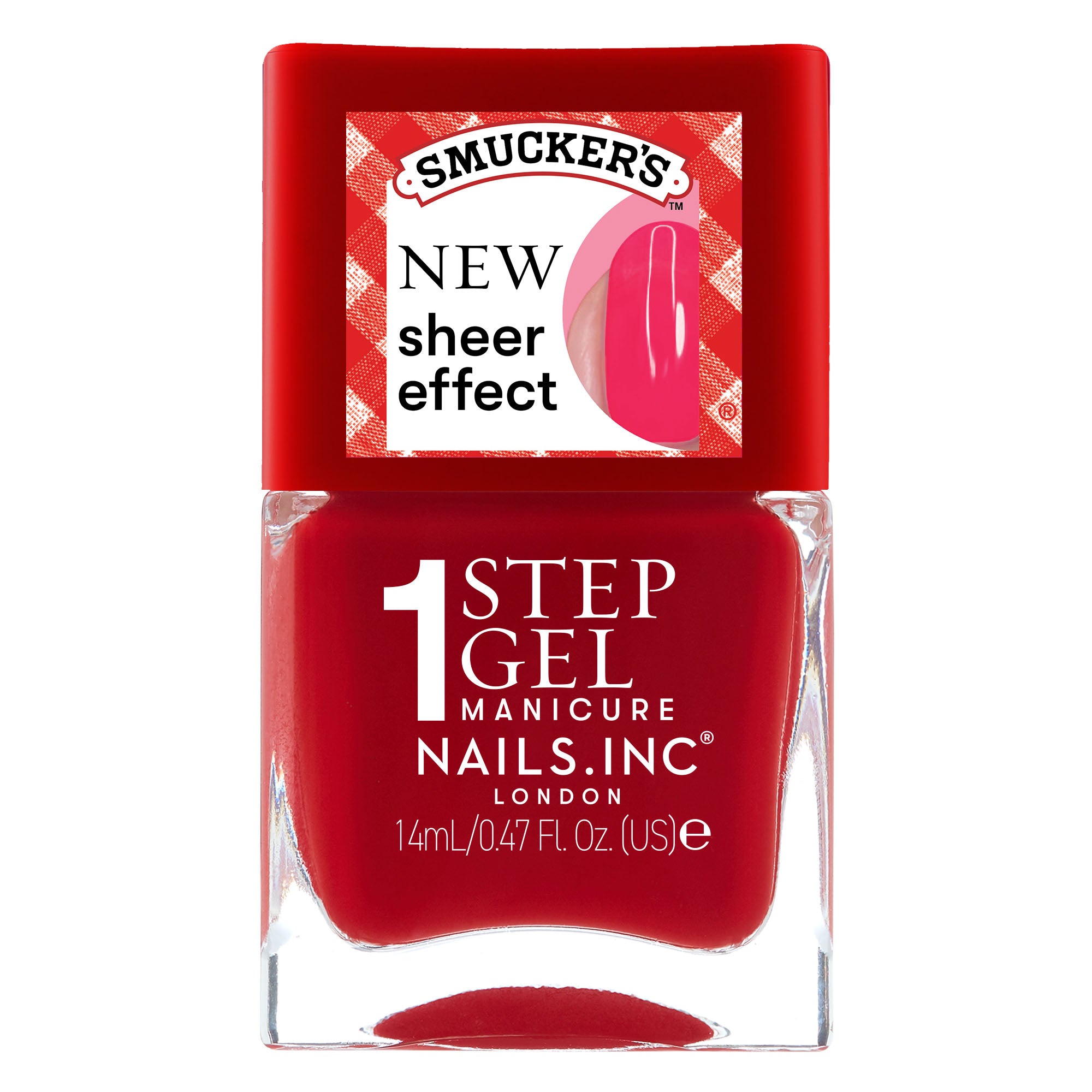 Nails.INC x Smucker’s® Sweeter Than Strawberries - It’s Topless Jelly Effect 1-Step Gel-Like Scented Nail Polish