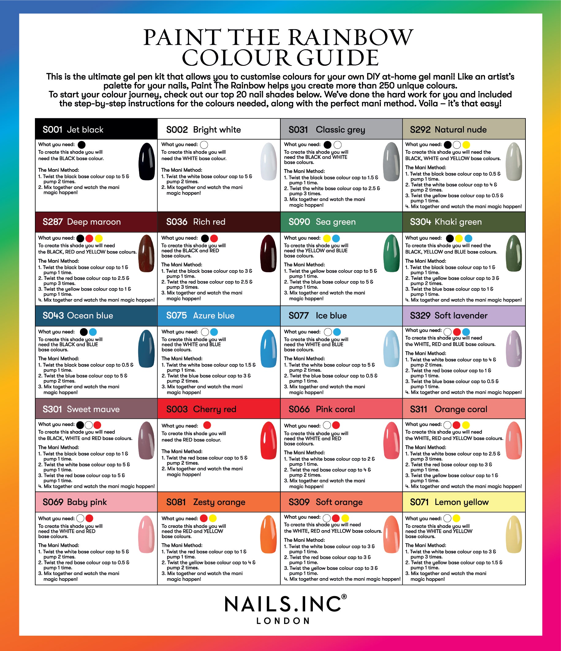 Paint The Rainbow DIY Gel Manicure Kit