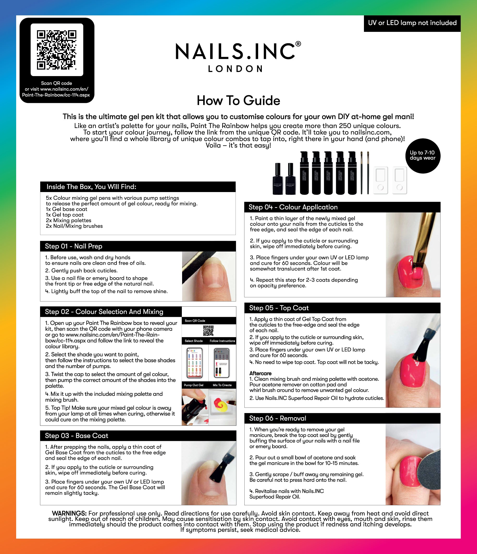 Paint The Rainbow DIY Gel Manicure Kit