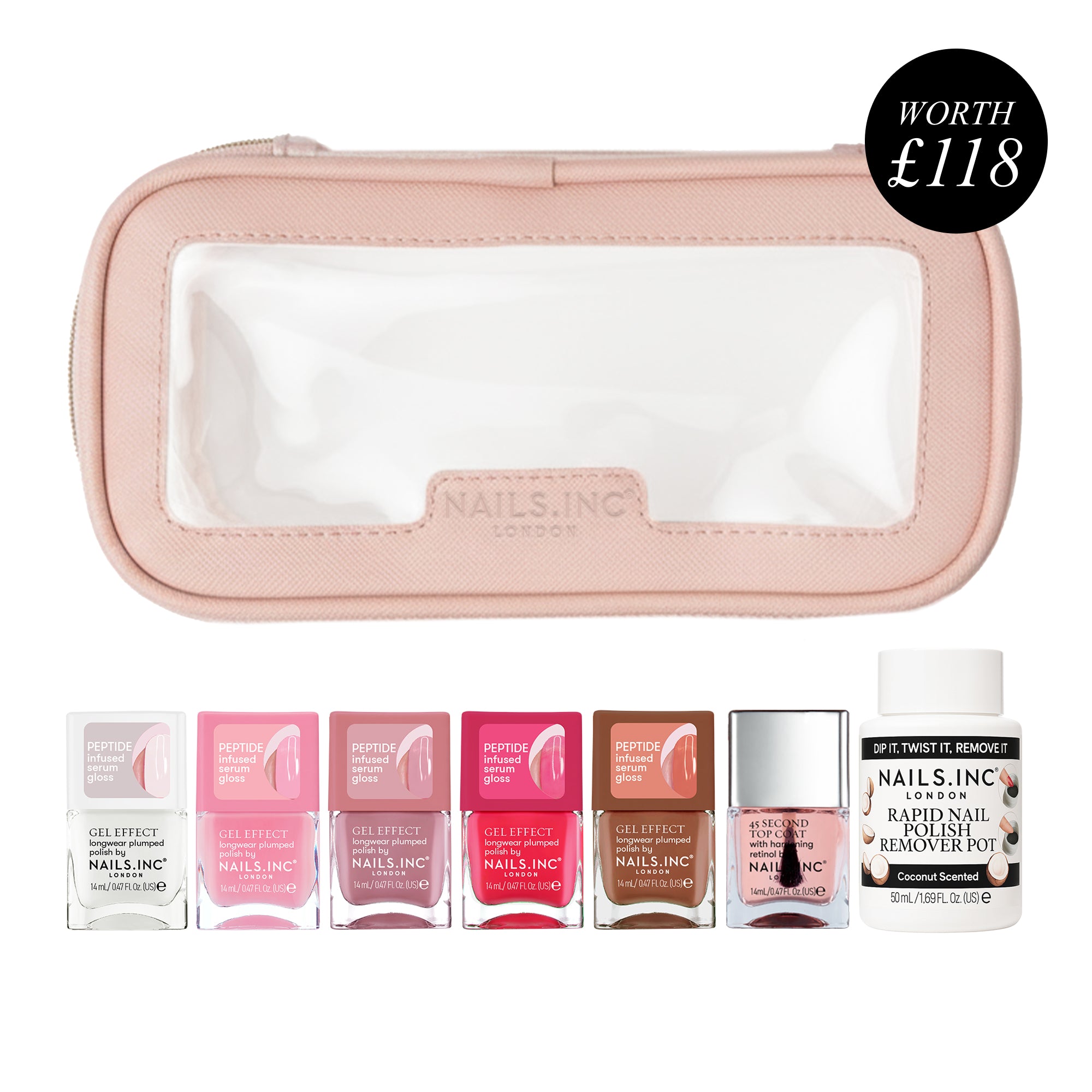 Plump and Glow 8-Piece Peptide-Infused Nail Polish Set