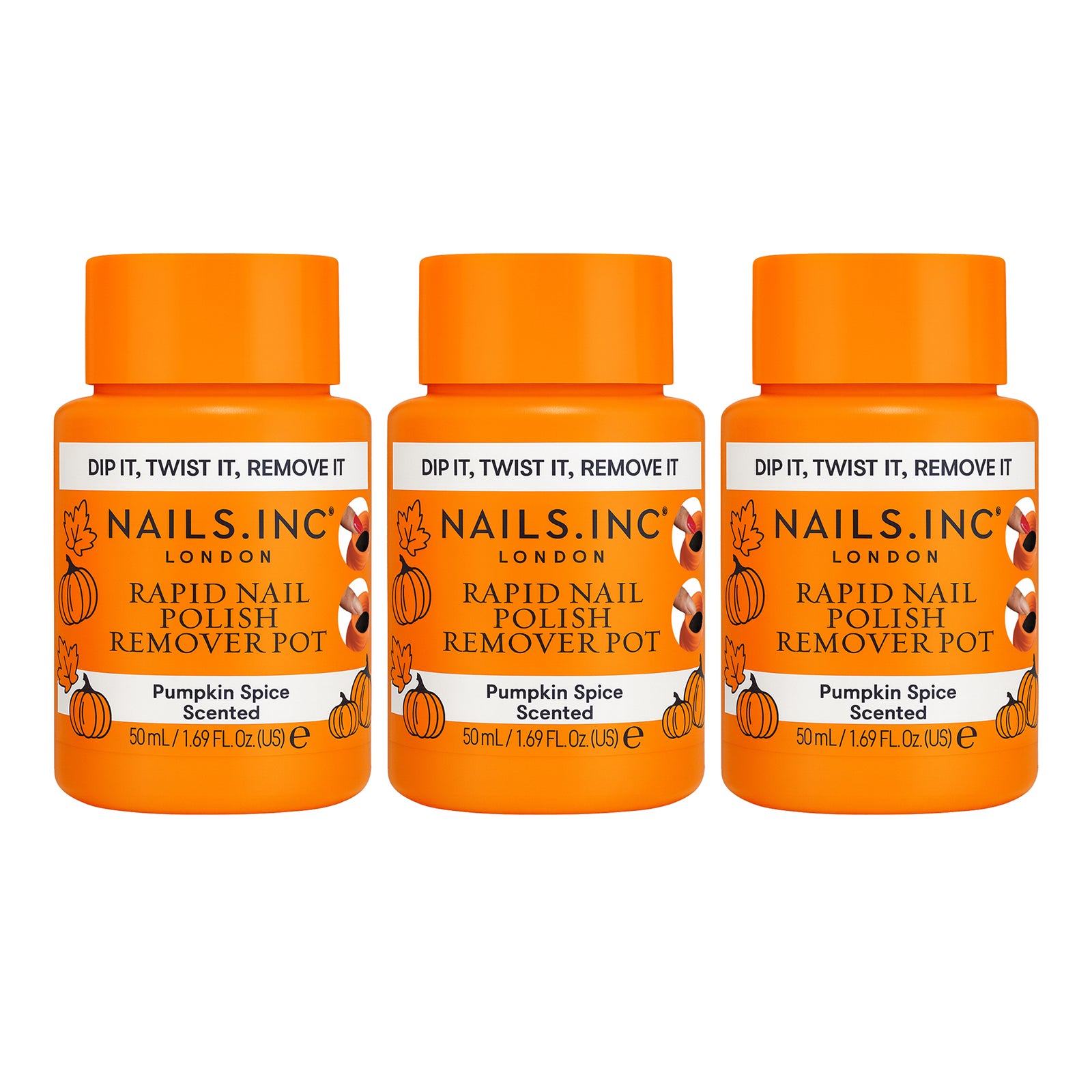 Pumpkin Spice Nail Polish Remover Trio