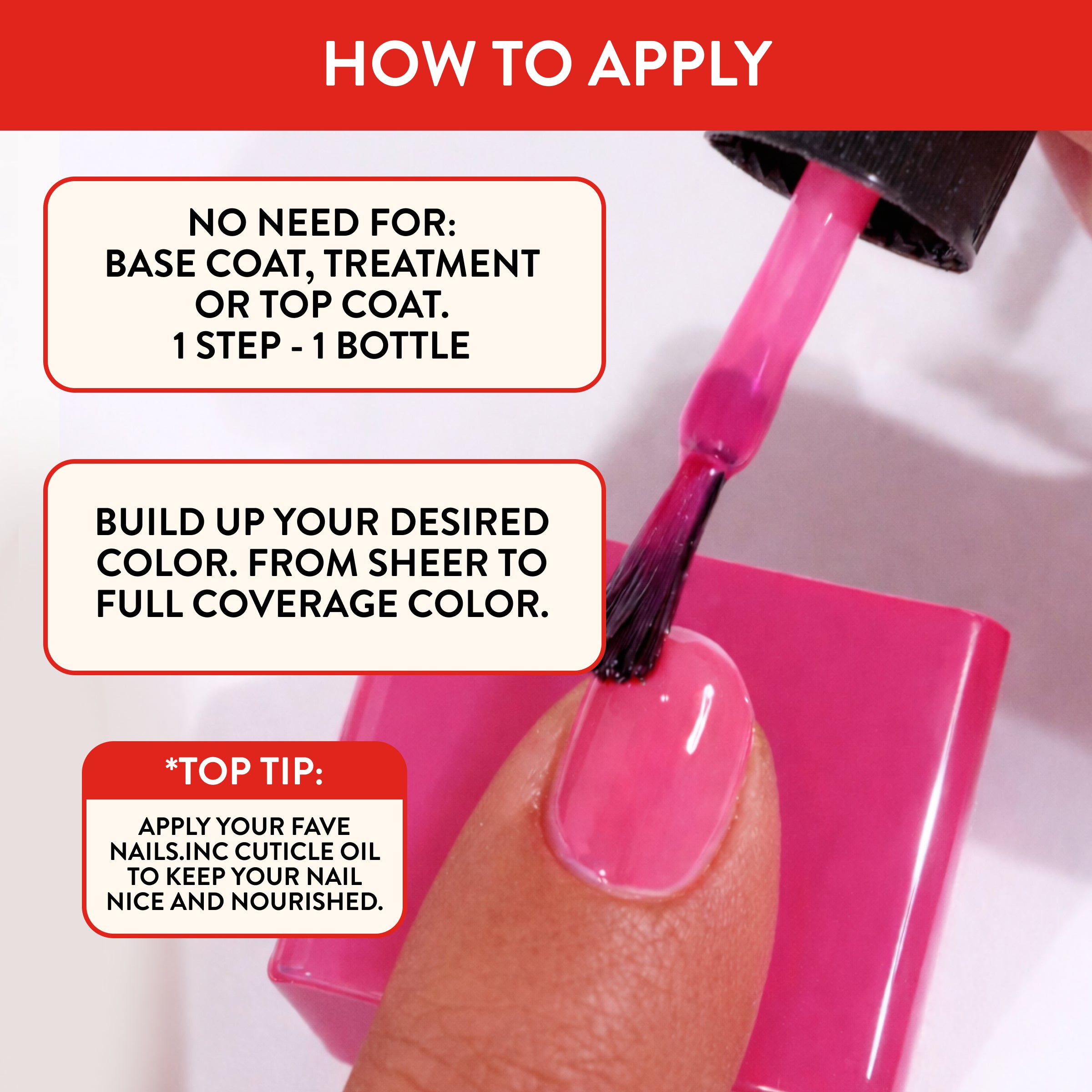 Nails.INC x Smucker’s® Raspberry Red-y - It’s Topless Jelly Effect 1-Step Gel-Like Scented Nail Polish